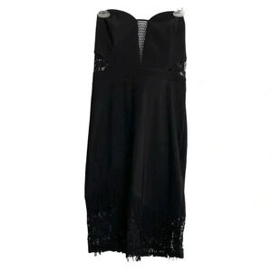 NWT Lipsy London Black Strapless Dress LBD